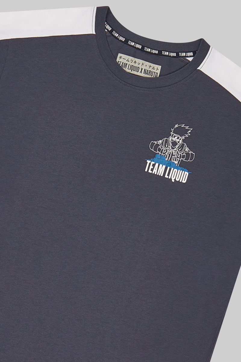 Team Liquid Naruto 20Y Kakashi Short Sleeve T-Shirt Black