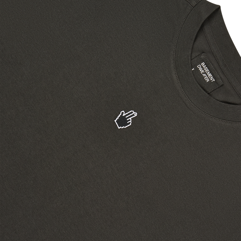 BASEMENT DWE//ER Evolution Short Sleeve T-Shirt Charcoal