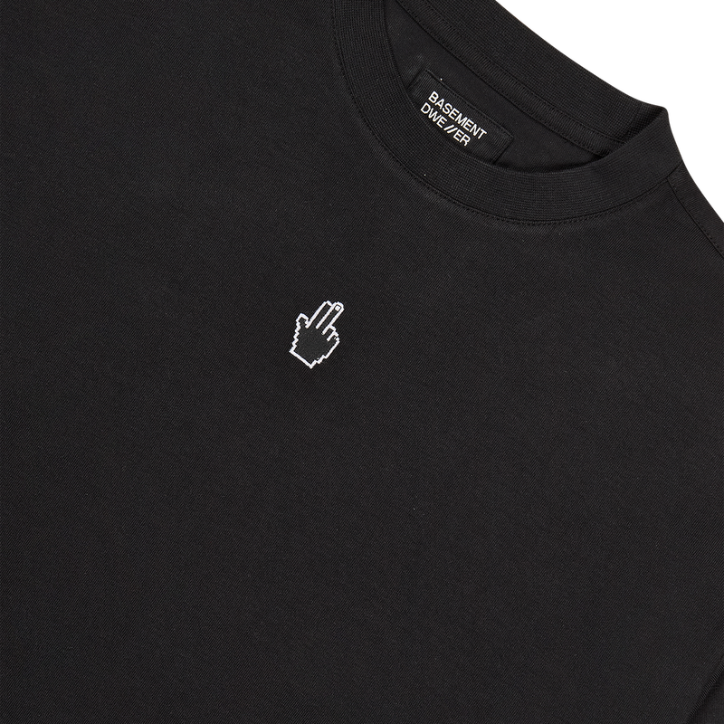 BASEMENT DWE//ER Cable Long Sleeve T-Shirt Black