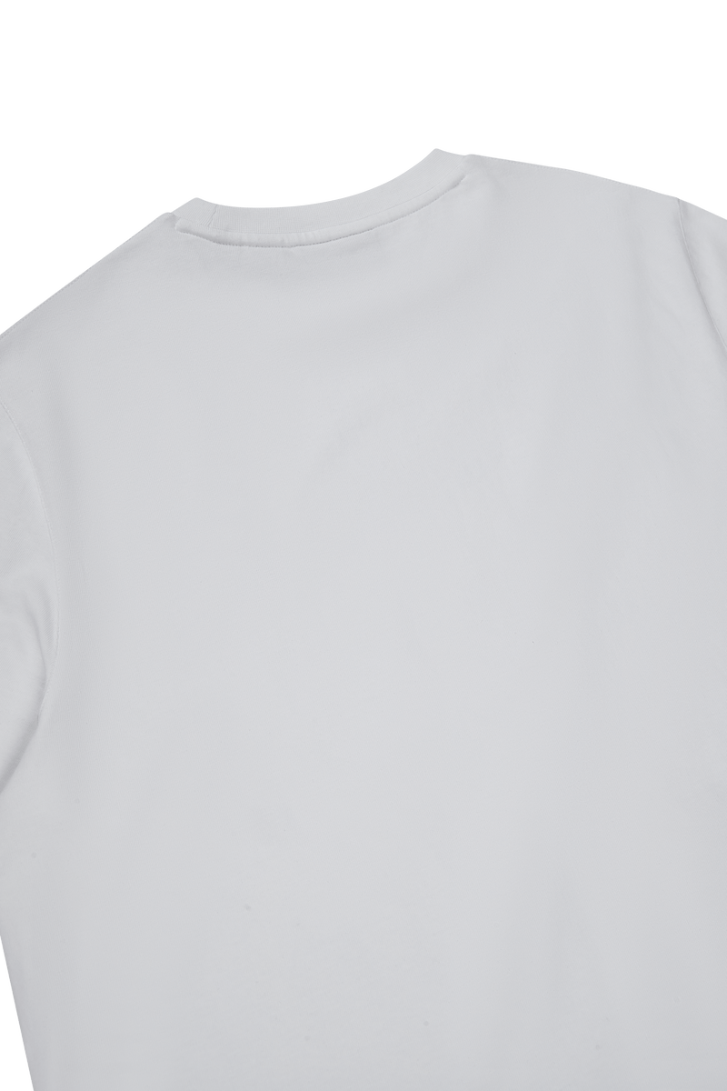 Weißes Kurzarm-T-Shirt mit CS-Logo