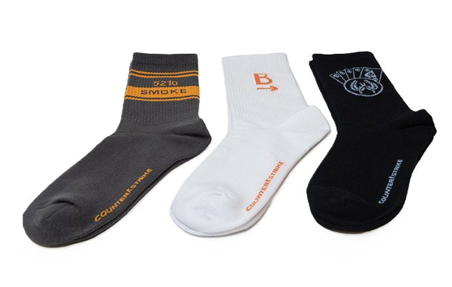 CS Mid-Calf 3 Pack Socks