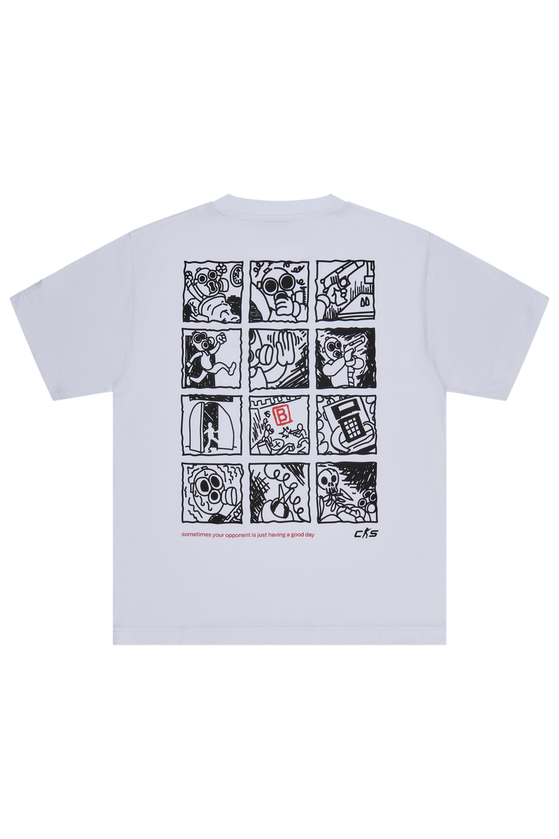 CS Comic Short Sleeve T-Shirt White