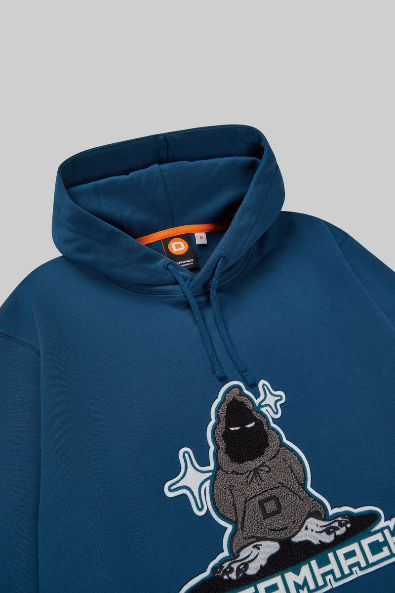DreamHack Pixel Grind Patch Pullover Hoodie Blue
