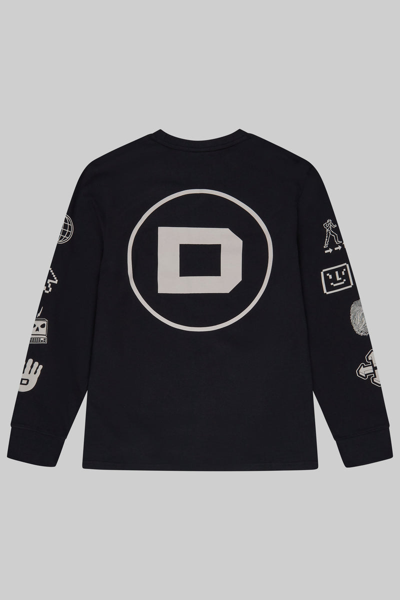 DreamHack Pixel Grind Logo Long Sleeve T-Shirt Black – ESL Shop