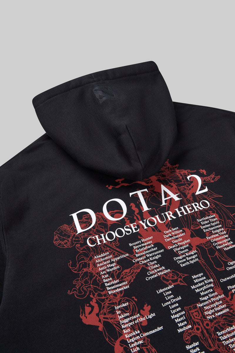 Dota 2 Hero Pullover Hoodie Black
