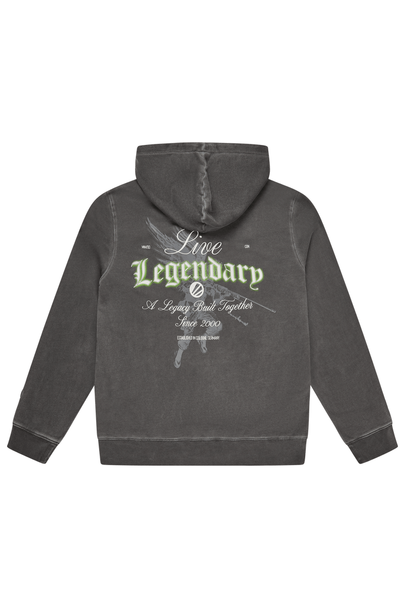 ESL Live Legendary Zip Hoodie Washed Grey – ESL Shop
