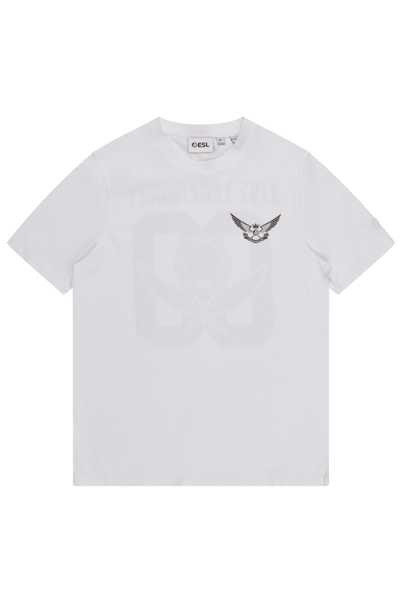 ESL Live Legendary Emblem Short Sleeve T-Shirt White