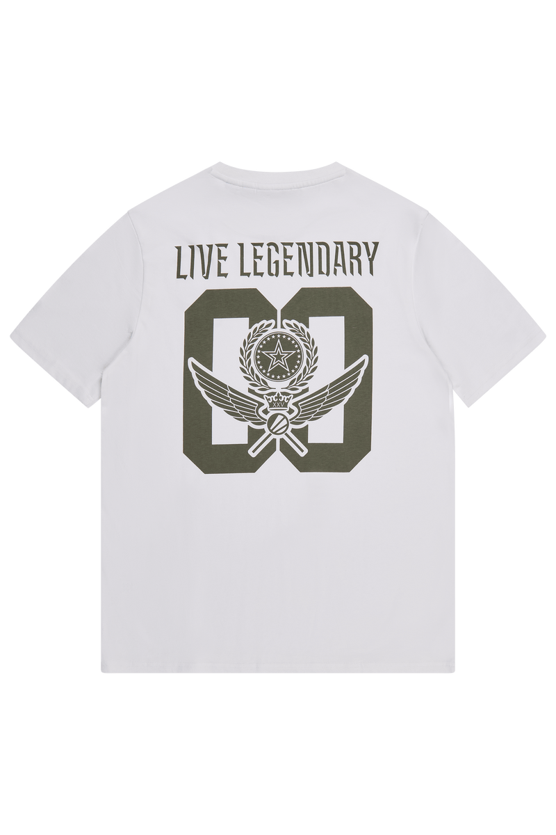 ESL Live Legendary Emblem Short Sleeve T-Shirt White