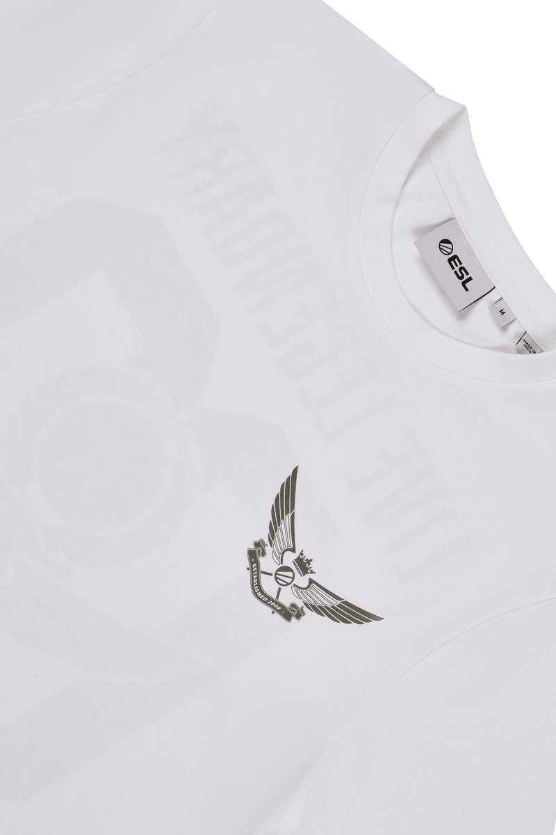 ESL Live Legendary Emblem Short Sleeve T-Shirt White