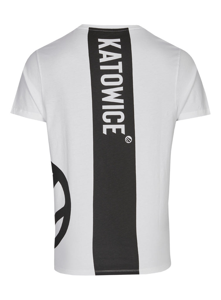 ESL Local Hero Katowice Short Sleeve T-Shirt Stripe White