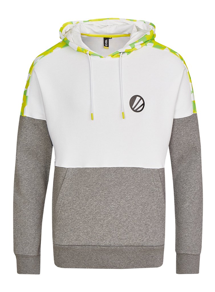 ESL Classic Pullover Hoodie Colorblock White/Grey