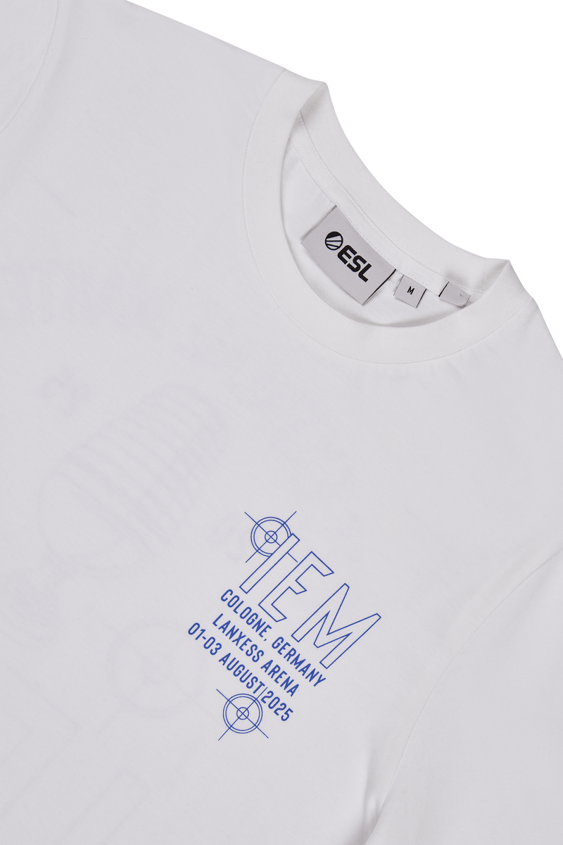 IEM Cologne 2025 Short Sleeve T-Shirt White