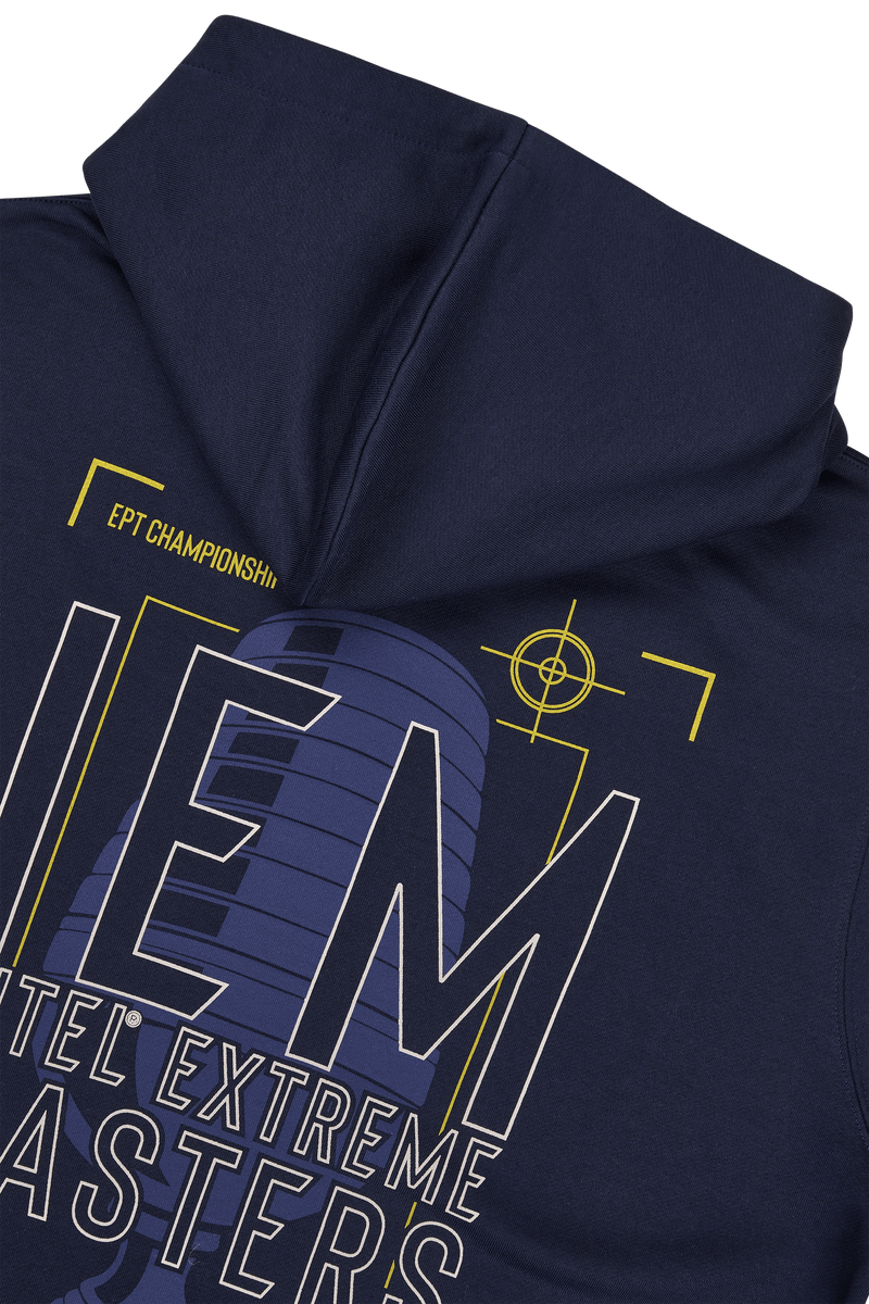 IEM Cologne 2025 Shop Exklusiver Pullover-Hoodie Marineblau