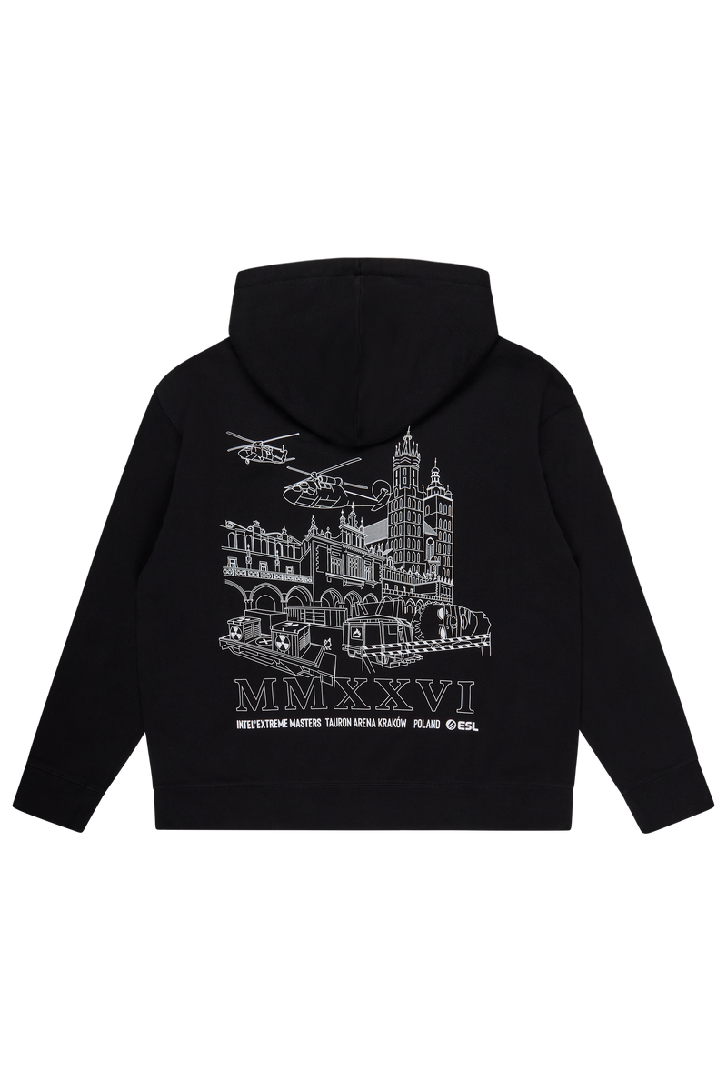 IEM Krakau 2026 Pullover-Hoodie Schwarz