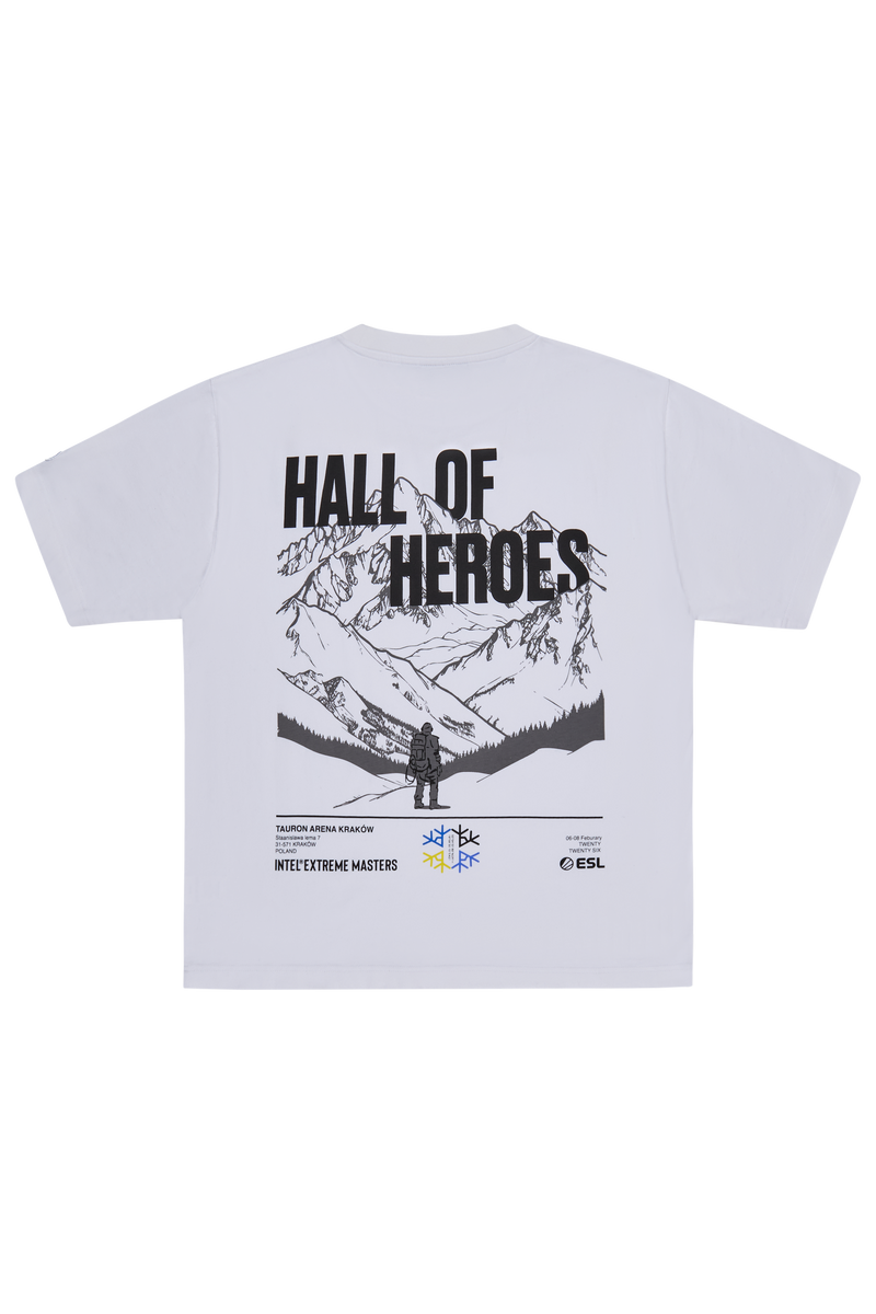 IEM Krakau 2026 Ascent Kurzarm-T-Shirt Weiß