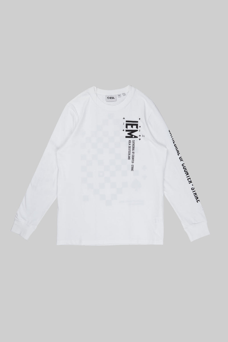 IEM Cologne 2024 Long Sleeve T-Shirt White