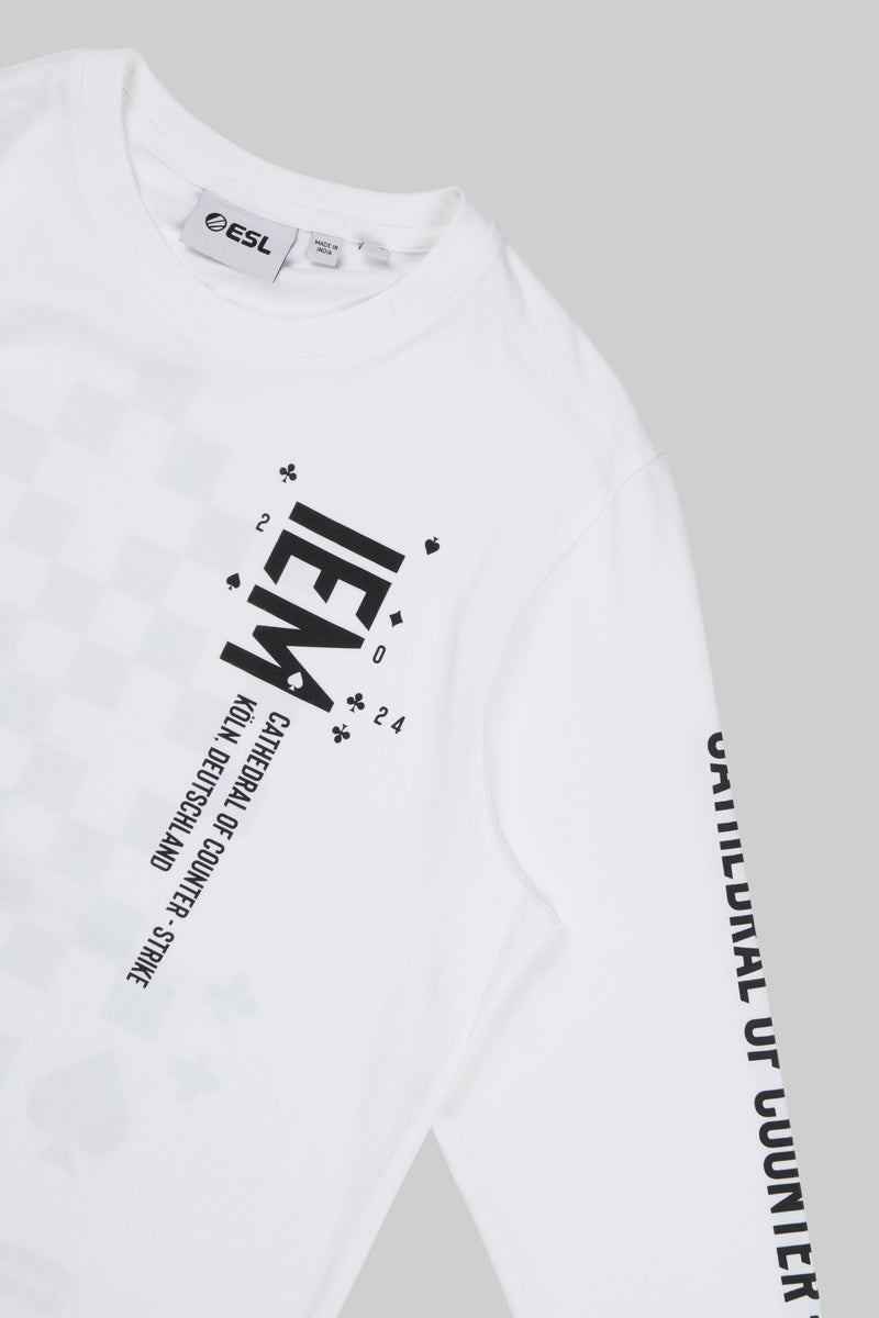 IEM Cologne 2024 Long Sleeve T-Shirt White