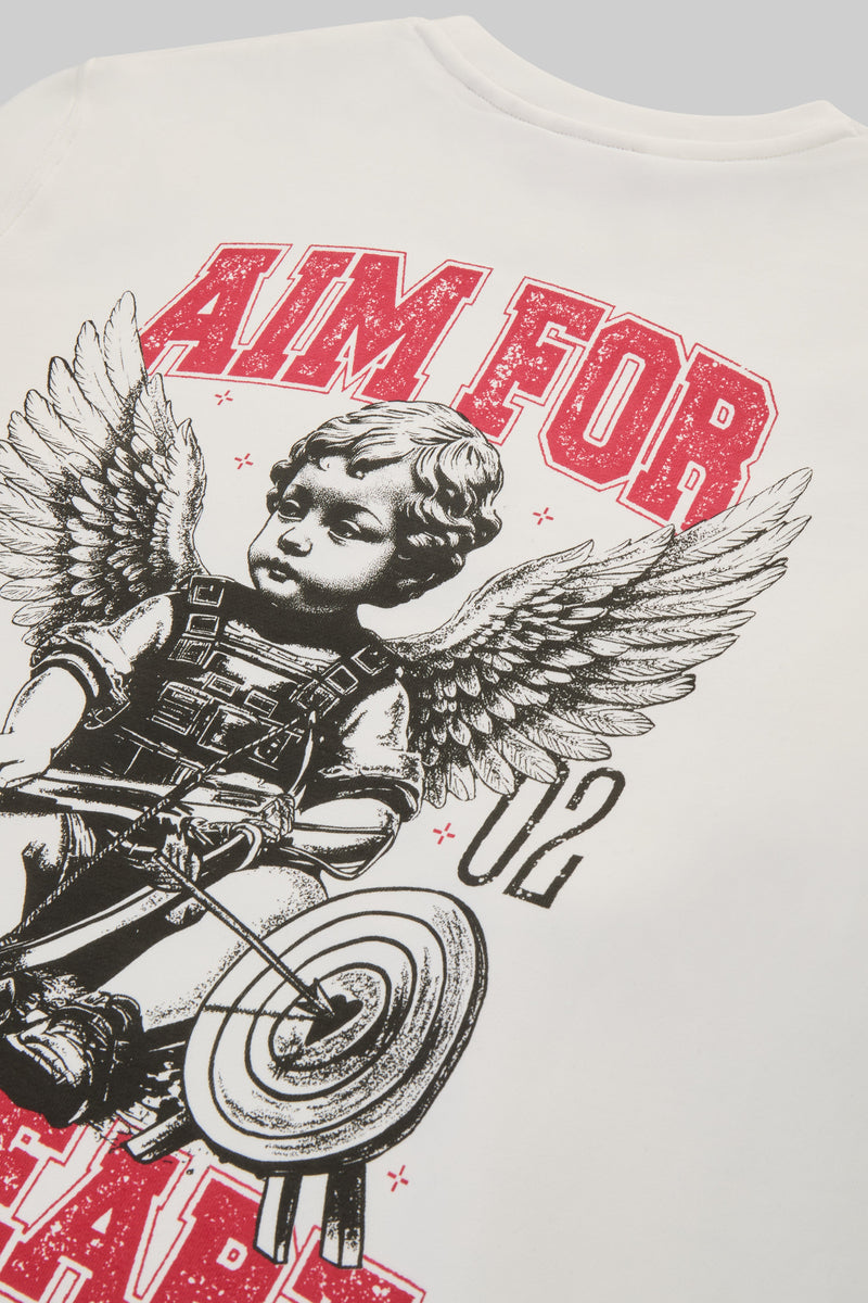 Weißer Valentinstag-Sweatshirt