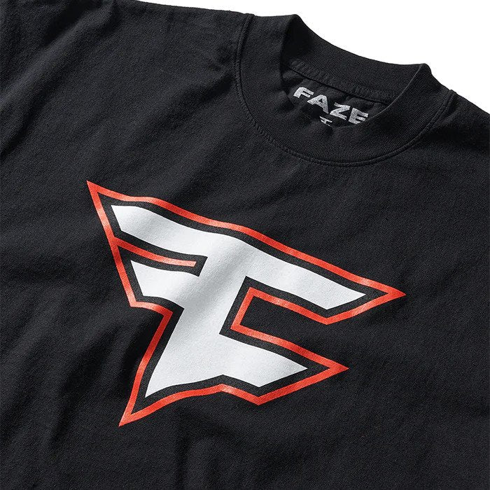 Faze Clan Logo Kurzarm-T-Shirt Schwarz