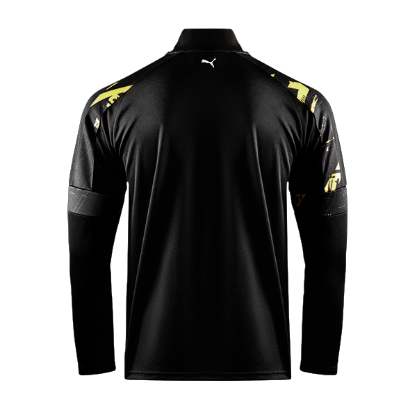 NAVI Half Zip Hoodie Emblem Black