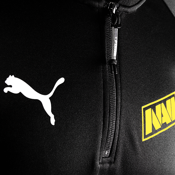 NAVI Half Zip Hoodie Emblem Black