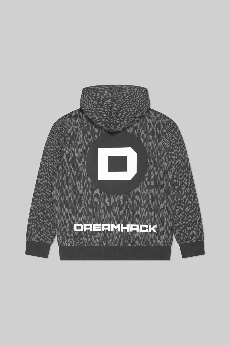 DreamHack Digital Frequency Pullover Hoodie Grey Marl