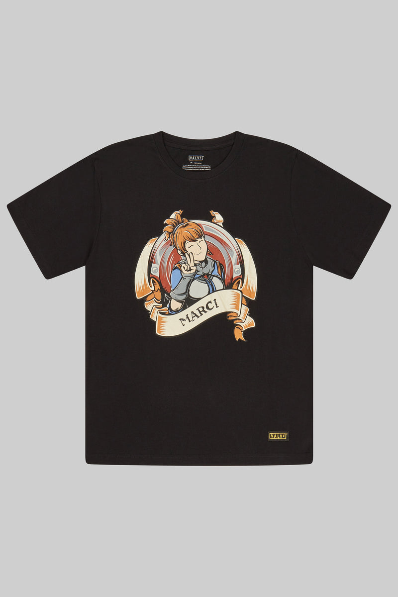 Dota2 Marci Wink Short Sleeve T-Shirt Black