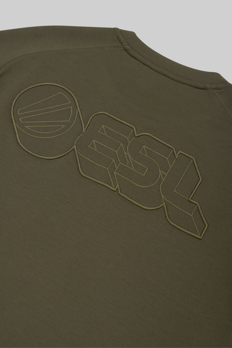 ESL Crosshairs Short Sleeve T-Shirt Moss