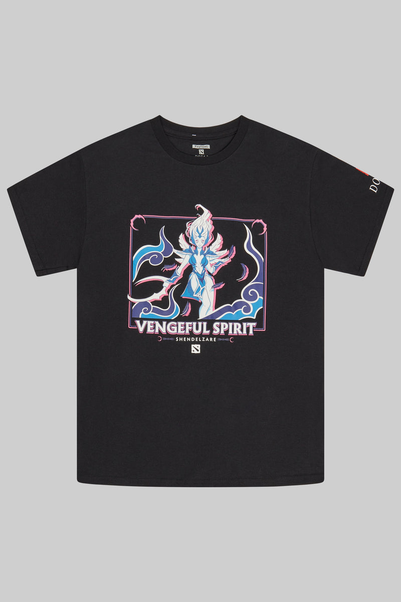 Dota2 Vengeful Spirit Short Sleeve T-Shirt Black