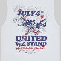 4th July Sleeveless T-Shirt White