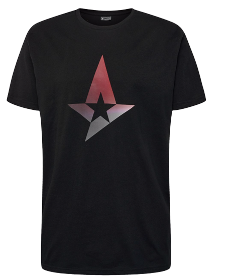 Astralis Big Star Short Sleeve T-Shirt Black