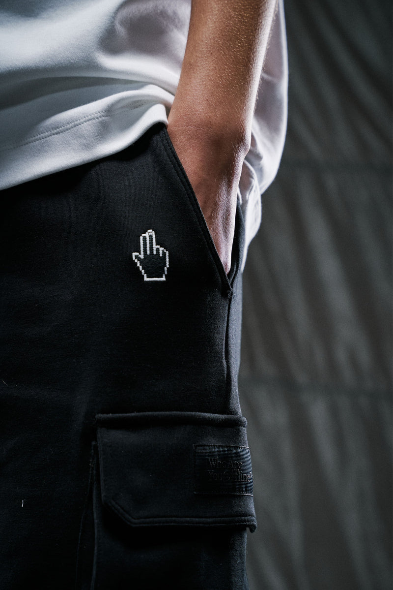 BASEMENT DWE//ER Cargo-Shorts Schwarz 