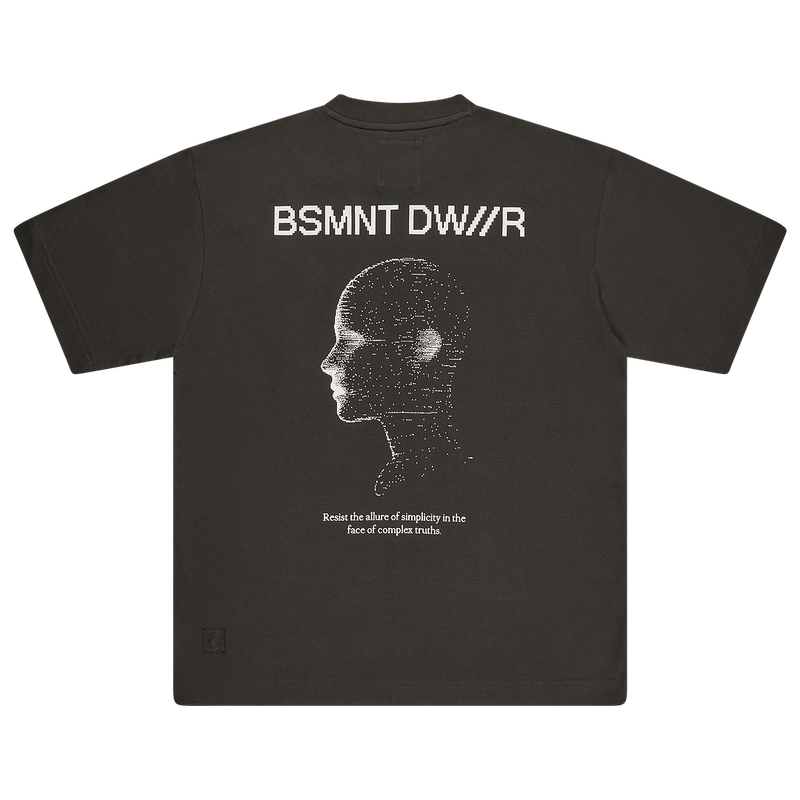 BASEMENT DWE//ER Evolution Short Sleeve T-Shirt Charcoal