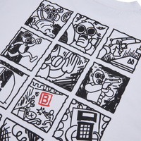 CS Comic Short Sleeve T-Shirt White