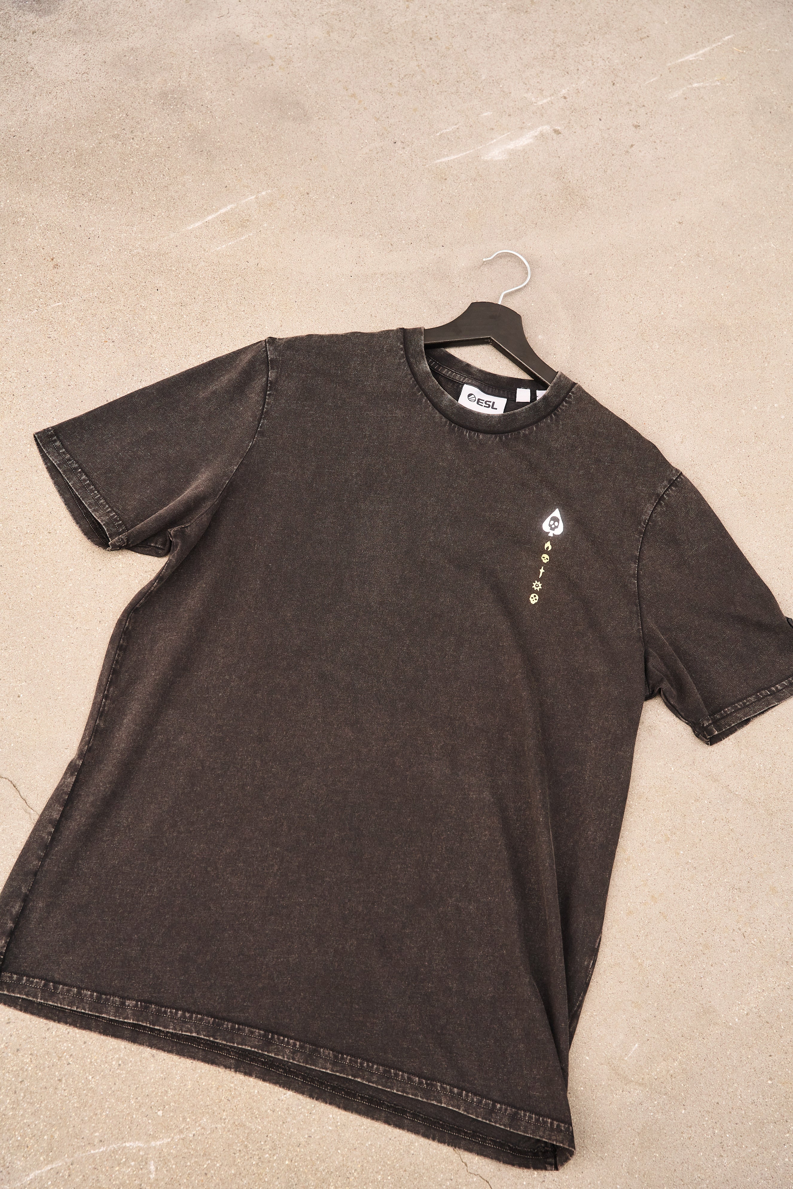 トップス enof ace short sleeve shirt Black 01 CS Ace Short Sleeve T-Shirt Black – ESL Shop