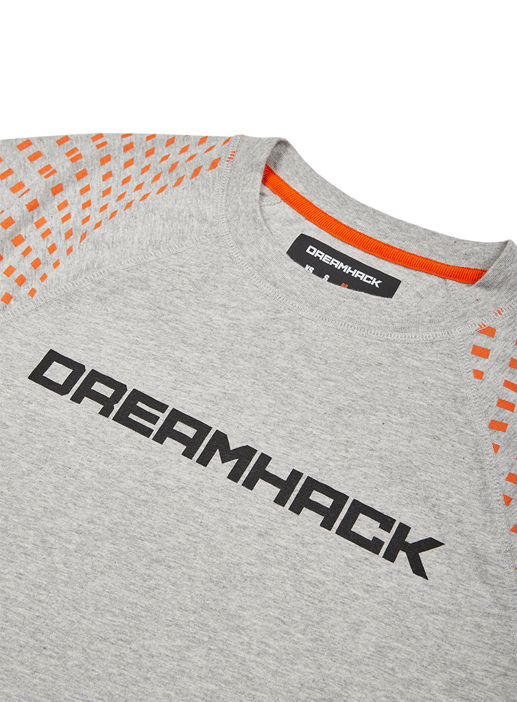 DreamHack Short Sleeve Raglan T-Shirt Grey Warp