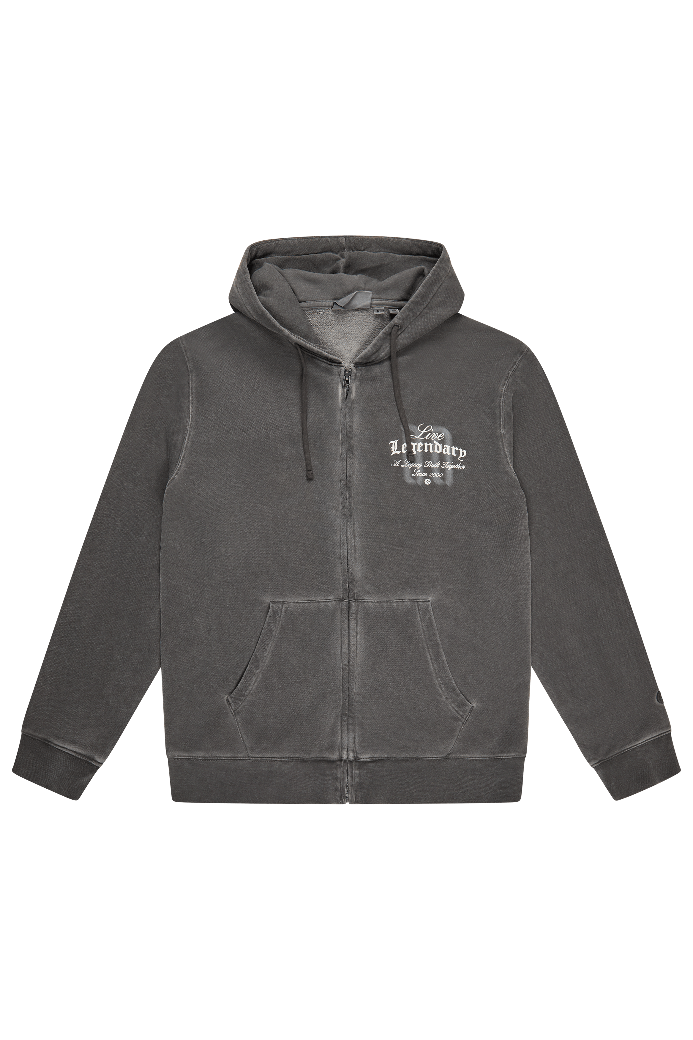 ESL Live Legendary Zip Hoodie Washed Grey – ESL Shop