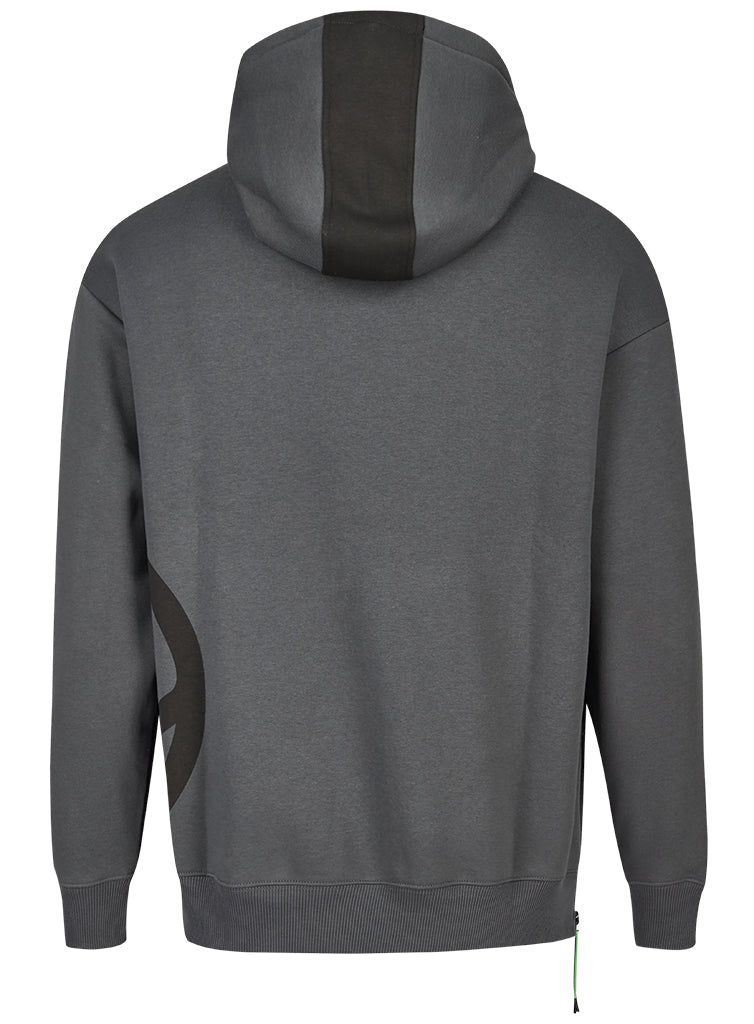 ESL Oversized Zip Hoodie Grey