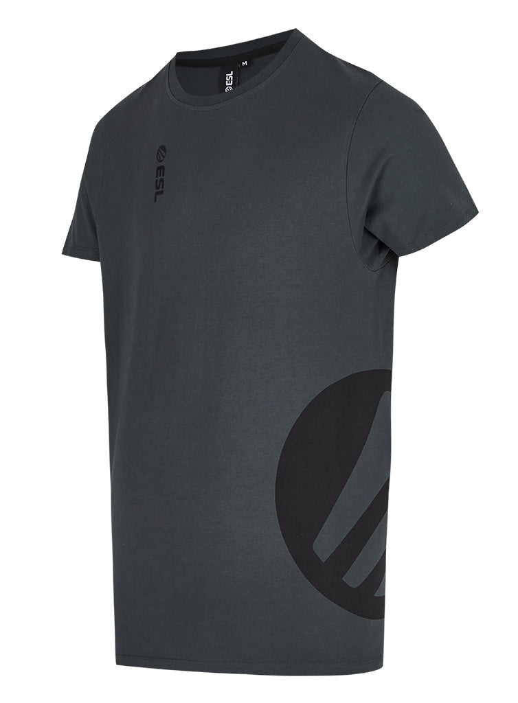 ESL Monochrome Wrap Around Short Sleeve T-Shirt Black