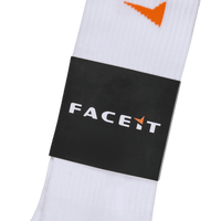 FACEIT Orange Pheasant [One Pair] Socks White
