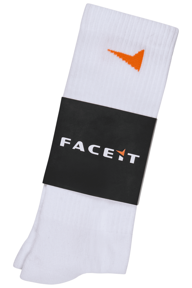 FACEIT Orange Pheasant [One Pair] Socks White