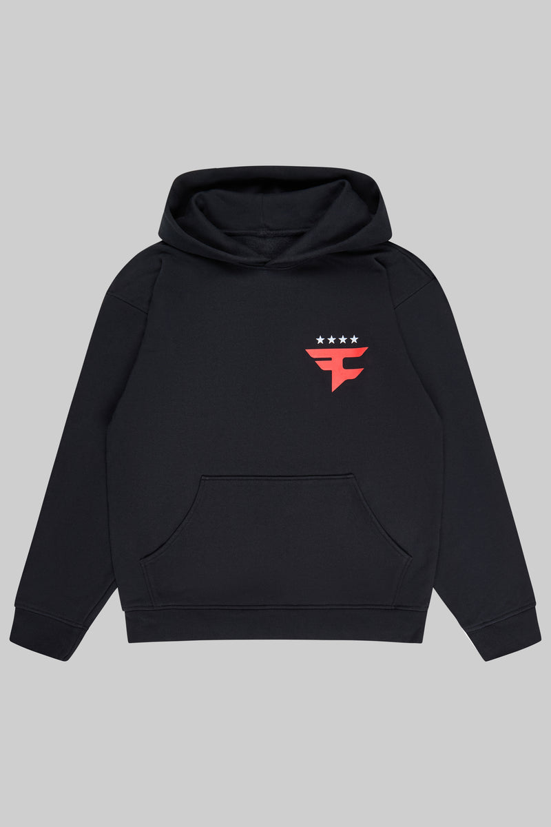 Faze Clan Pocket Logo Pullover Hoodie Black