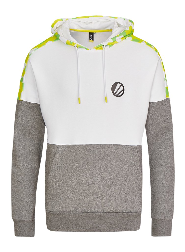 ESL Classic Pullover Hoodie Colorblock White/Grey – ESL Shop