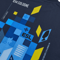 IEM Cologne 2026 Geometric Short Sleeve T-Shirt Navy Blue