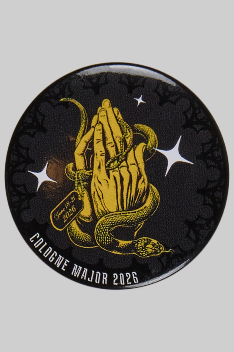 IEM Cologne 2026 Snake Pinback Button Black