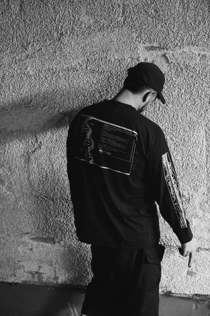 BASEMENT DWE//ER Cable Long Sleeve T-Shirt Black