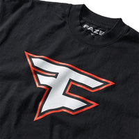 Faze Clan Logo Kurzarm-T-Shirt Schwarz