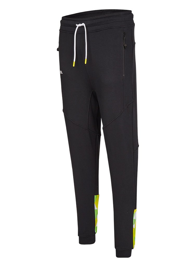 ESL In Color Camo-Patch Athletic Pants Black