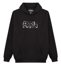Furia Spray It Oversized  Pullover Hoodie Black