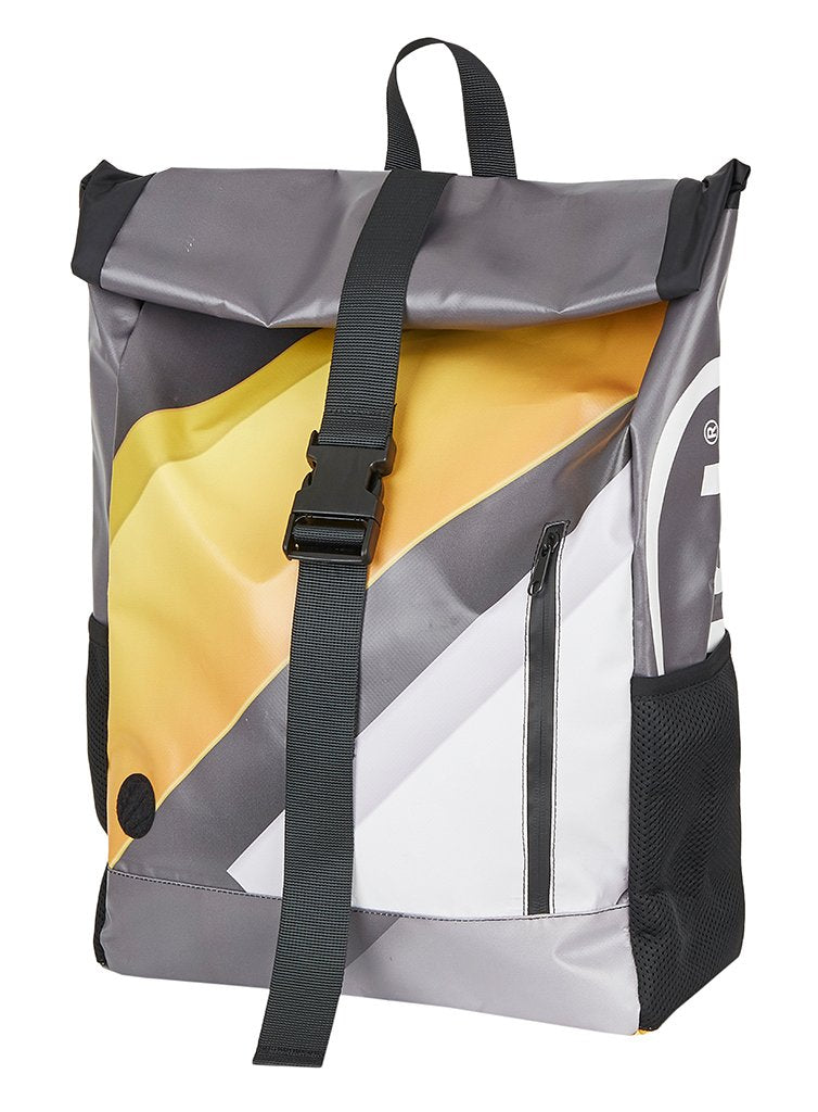 ESL Upcycling Backpack - White & Yellow Edition
